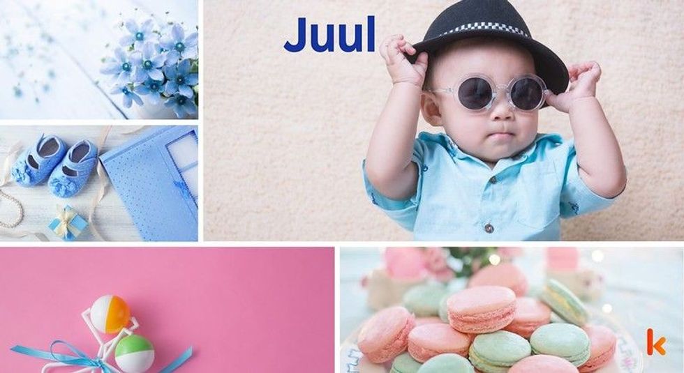 Baby Name Juul - cute baby, shoes, macarons and toys.