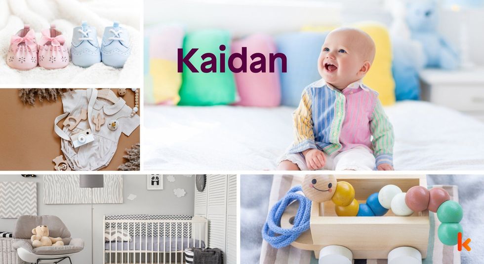Baby name Kaidan - cute baby, clothes, toys, crib, shoes