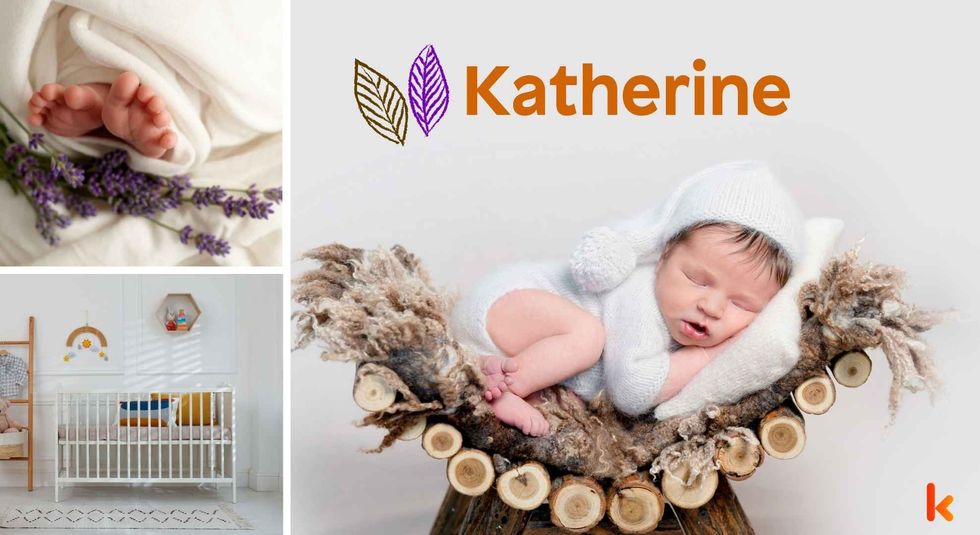 Baby name Katherine - newborn baby, crib, feet