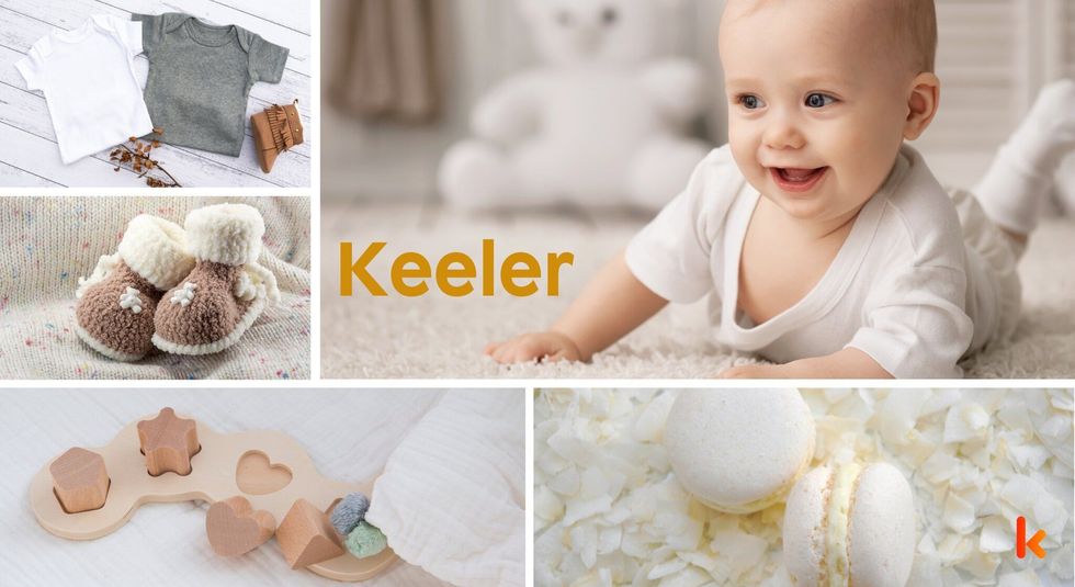 Baby Name Keeler - cute baby, knitted baby booties, baby clothes.
