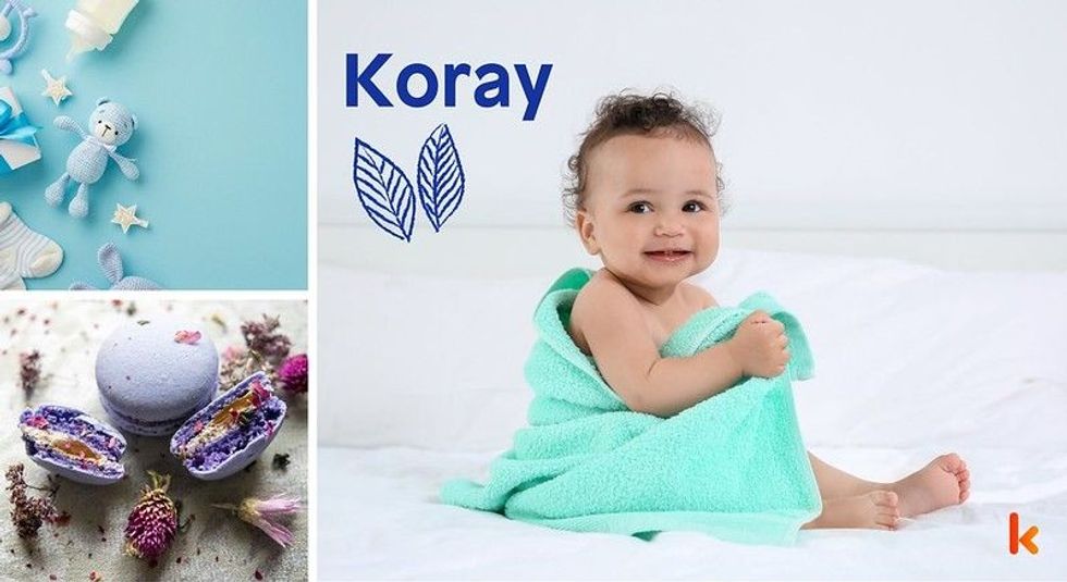 Baby name Koray- cute baby, toys, macarons