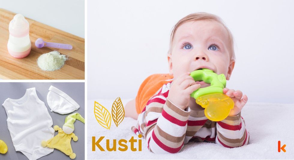 Baby name Kusti - cute baby, Baby teether, baby clothes, baby food