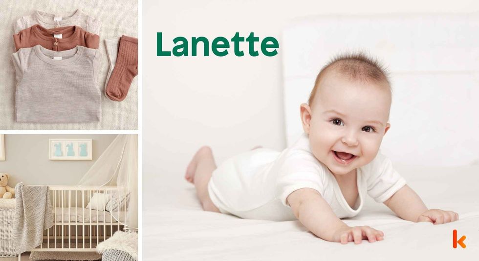 Baby name Lanette - cute baby, clothes, crib, accessories and toys.