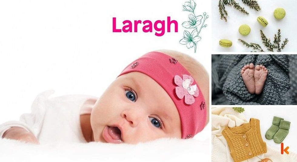 Baby Name Laragh - baby, flowers, shoes and toys.