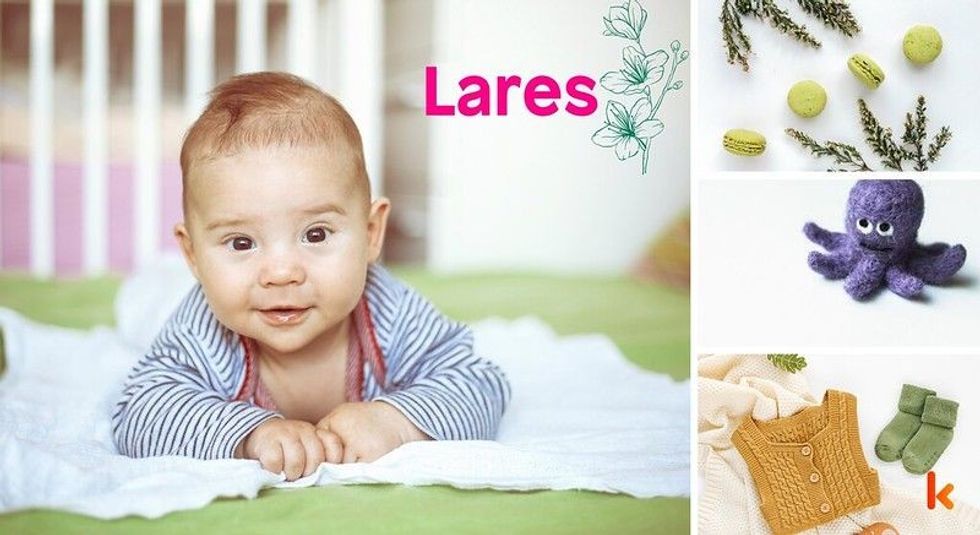 Baby Name Lares - baby, flowers, shoes and toys.