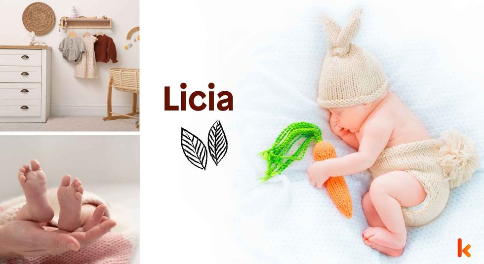 Baby name Licia - sleeping baby, feet, clothes