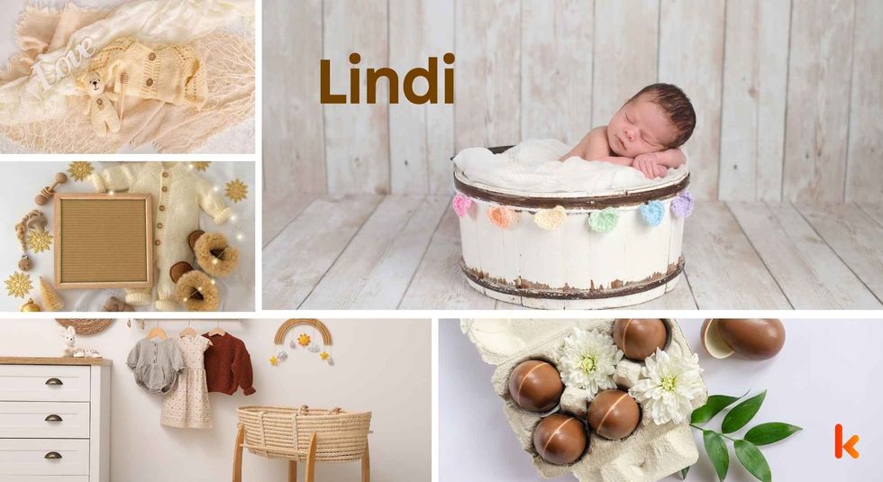 Baby name Lindi - cute baby, clothes, baby room, accessories & chocolates