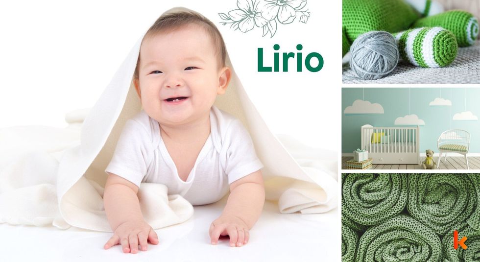 Baby Name Lirio - cute baby, Crochet, Baby cradle.
