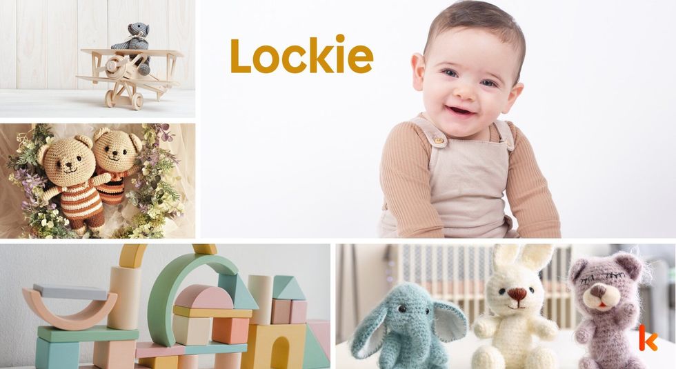 Baby name lockie - toys & plush soft toys, crochet.