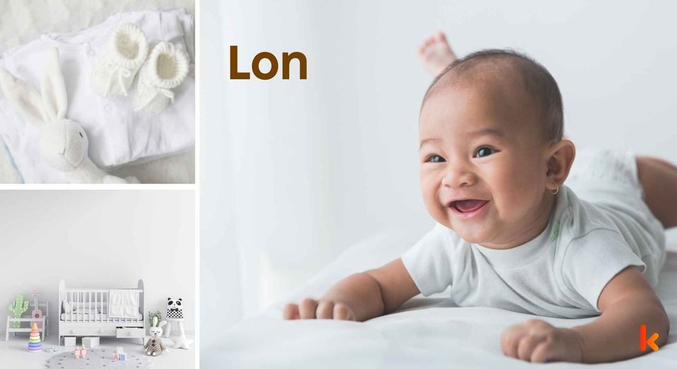 Baby name Lon - cute baby, clothes, crib, accessories and toys.