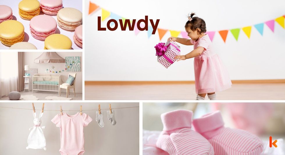 Baby Name Lowdy-cute baby, macarons, clothes, crib, booties