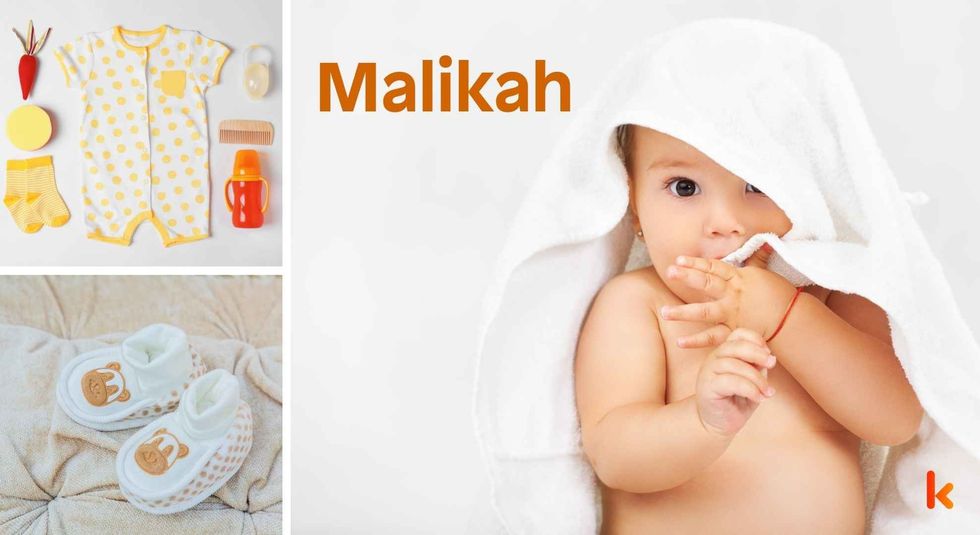 Baby Name Malikah - cute baby, dress and shoes.