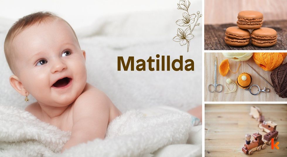 Baby name Matillda - cute, baby, macaron, toys, clothes