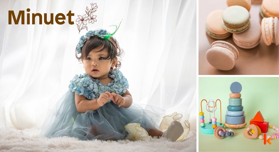 Baby name Minuet- cute baby, macarons, toys