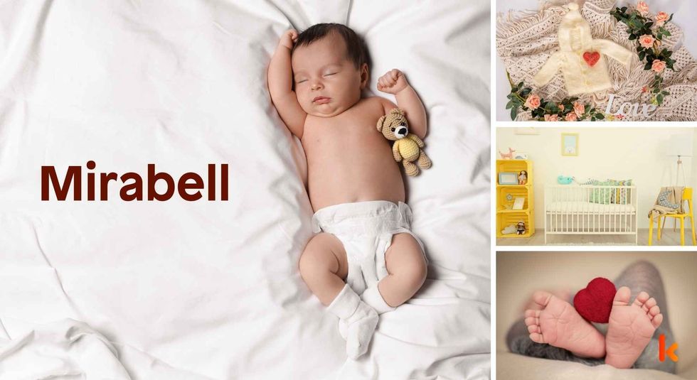 Baby name Mirabell - cute baby, baby feet, baby crib & baby clothes