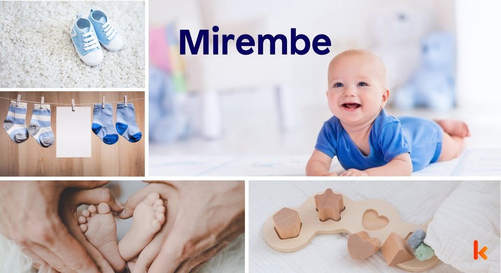 Baby name Mirembe- cute baby, booties, toys, feet, socks