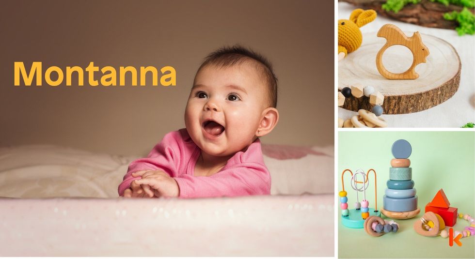 Baby name Montanna- cute baby, teether, toys