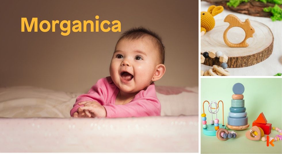 Baby name Morganica- cute baby, teether, toys