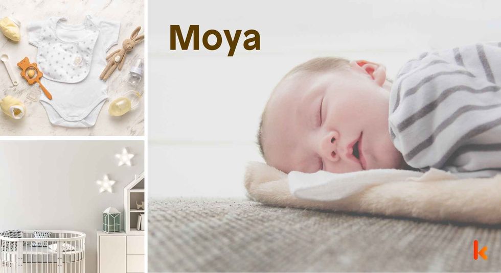 Baby name Moya - cute baby, clothes, crib, accessories and toys.