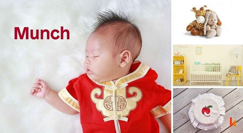 Baby name Munch - cute baby, toys, baby nursery & dessert 