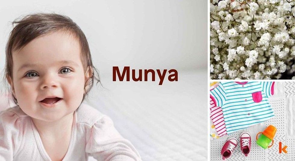 Baby name Munya - cute baby, clothes, shoes, flowers 