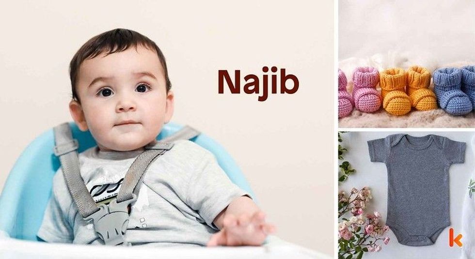Baby name Najib - cute baby, clothes, shoes, flowers 
