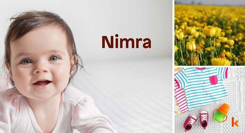 Baby name Nimra - cute baby, clothes, shoes, flowers 