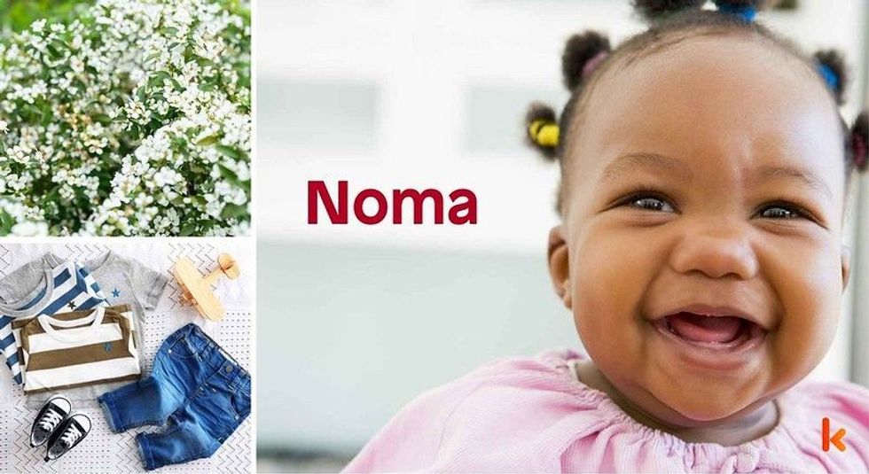 Baby name Noma - cute baby, clothes, shoes, flowers 