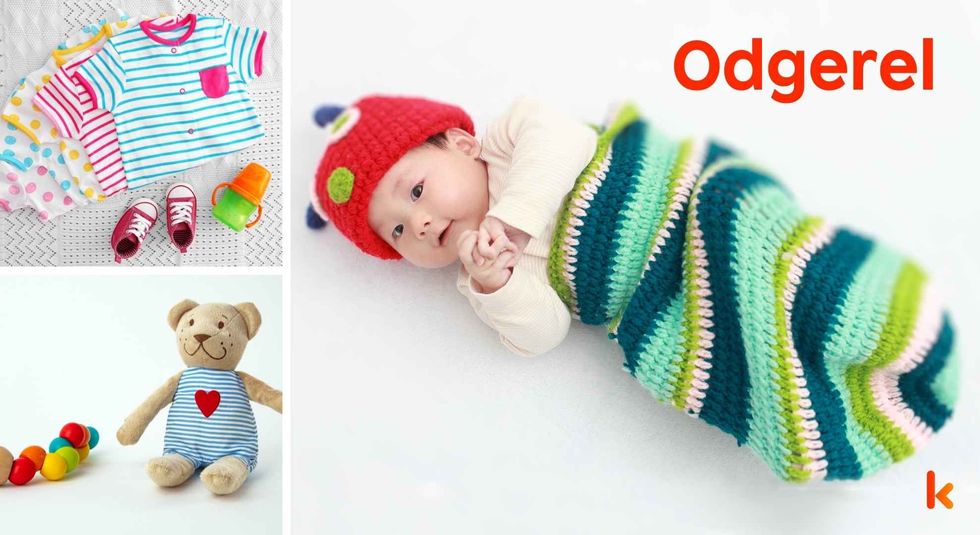 Baby Name Odgerel - cute baby, dress, shoes and toys.
