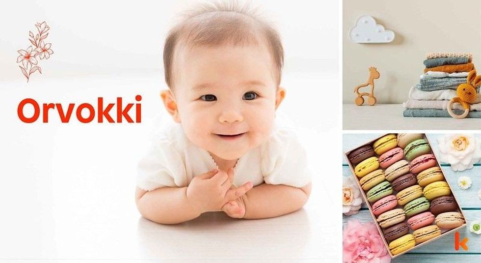 Baby name Orvokki - cute baby, baby room & macarons