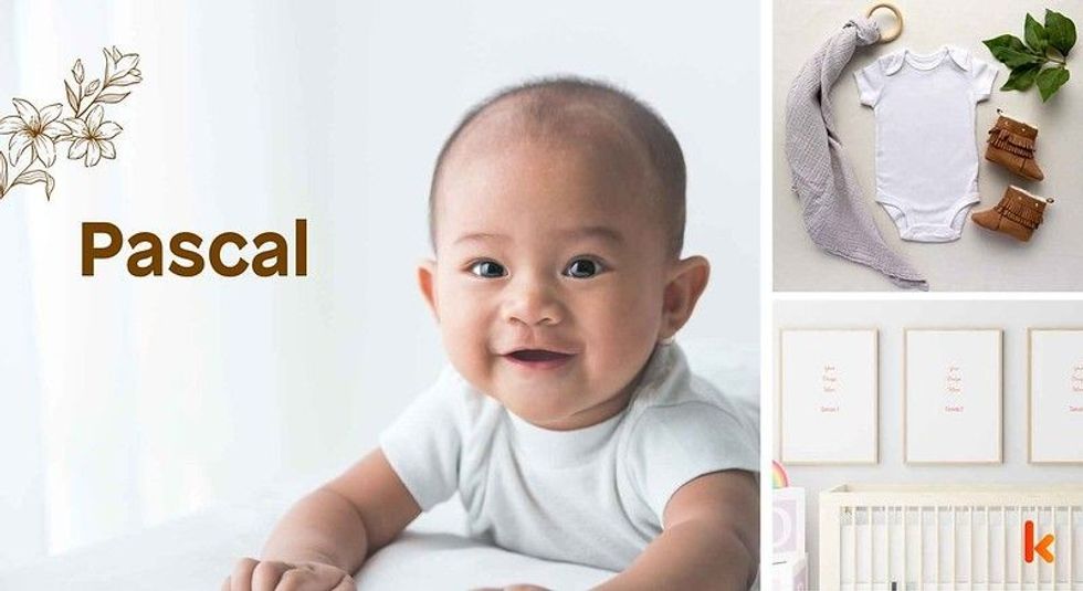 Baby Name Pascal - cute baby, baby clothes, crib.