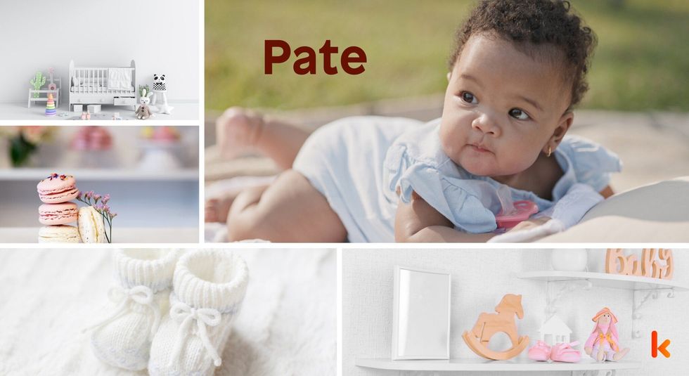 Baby Name Pate- cute baby, crib, macarons, accessories, booties