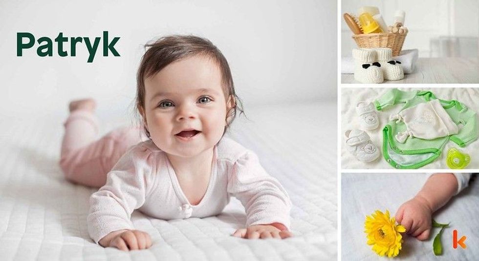 Baby name Patryk- cute baby, baby hands, baby clothes, baby booties