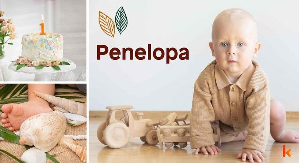 Baby name penelopa - cute baby, feet, cake