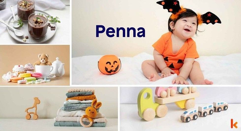 Baby name penna - cute baby, toys, chocolate pudding, clothes