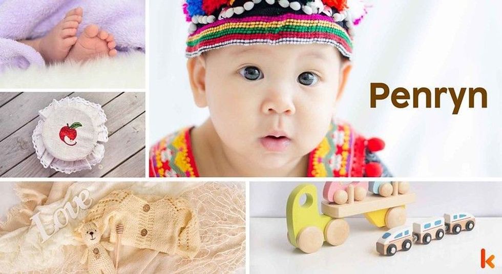 Baby name penryn - cute baby, cake, clothes, feet, toy