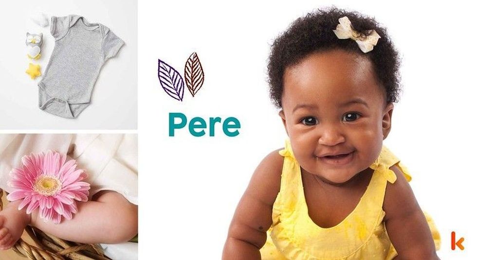Baby name pere - cute baby, flower clothes