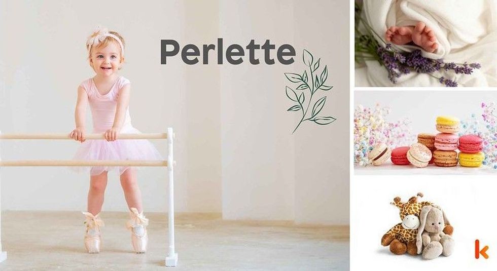 Baby name perlette - cute baby, macarons, toy, feet