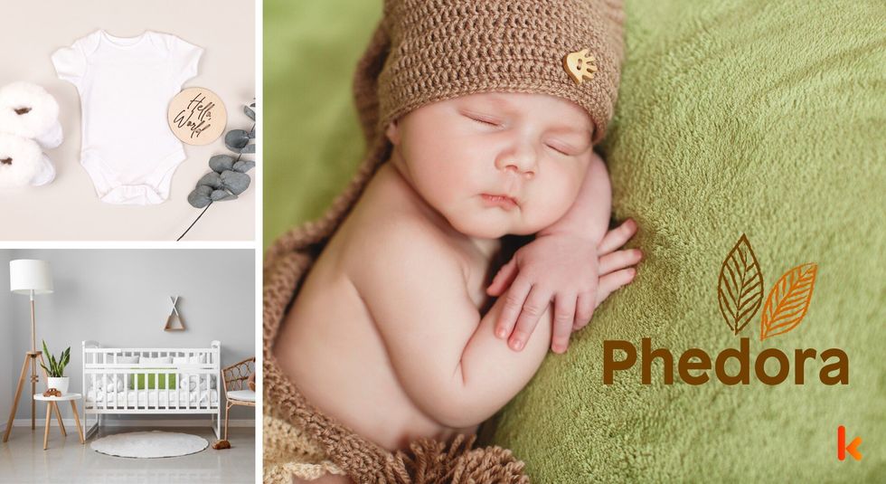 Baby name phedora - cute baby, clothes, baby booties, crib.