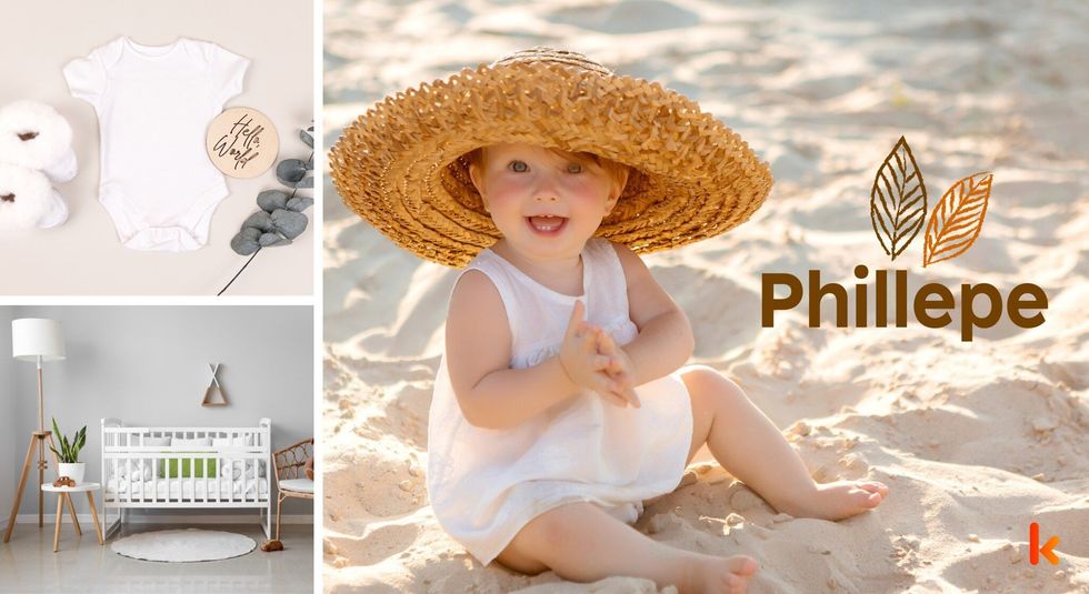 Baby name phillepe - cute baby, clothes, baby booties, crib.