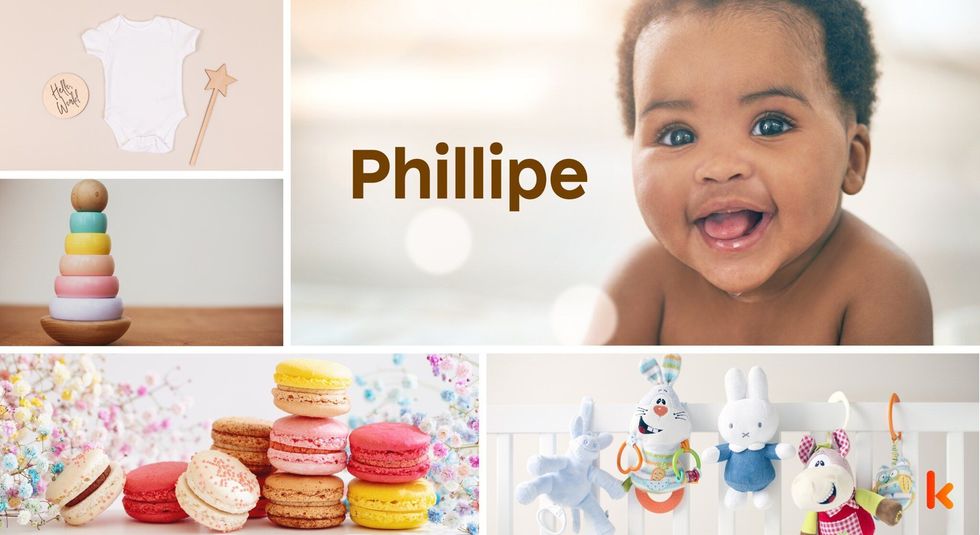 Baby name phillipe - cute baby, macarons, toys, clothes, teether
