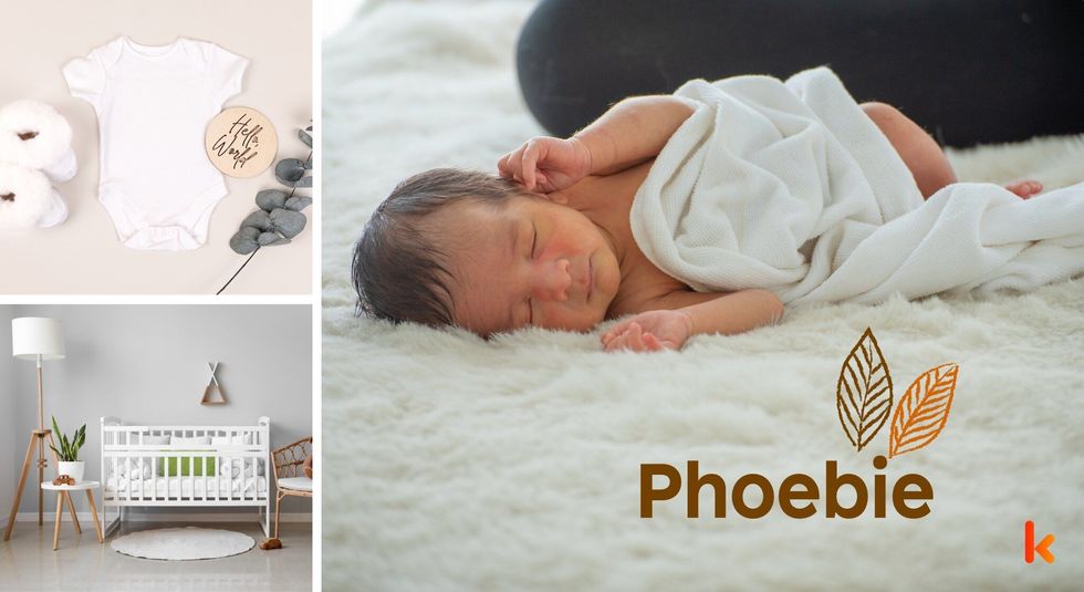 Baby name phoebie - cute baby, clothes, baby booties, crib.
