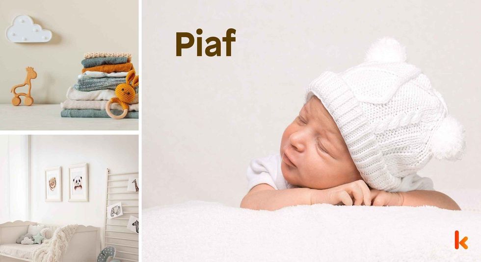 Baby name Piaf - cute baby, clothes, crib, accessories and toys.