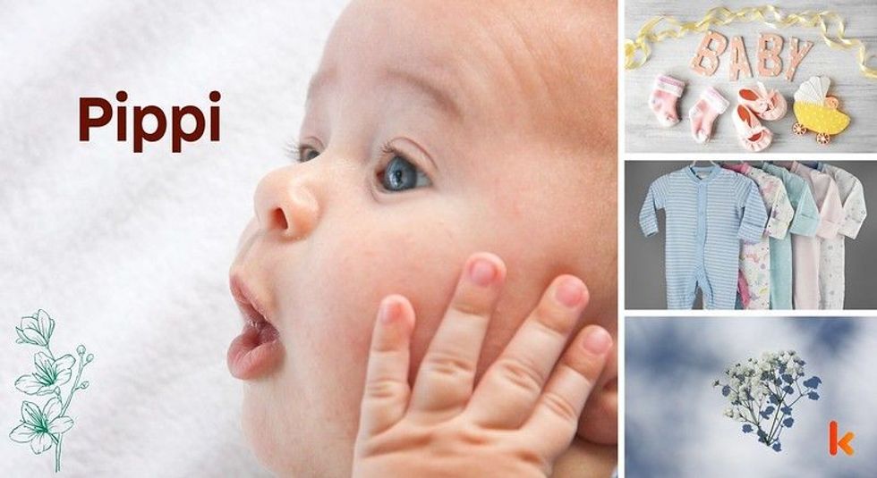 Baby name Pippi - cute baby, clothes, flowers, accessories, shoes