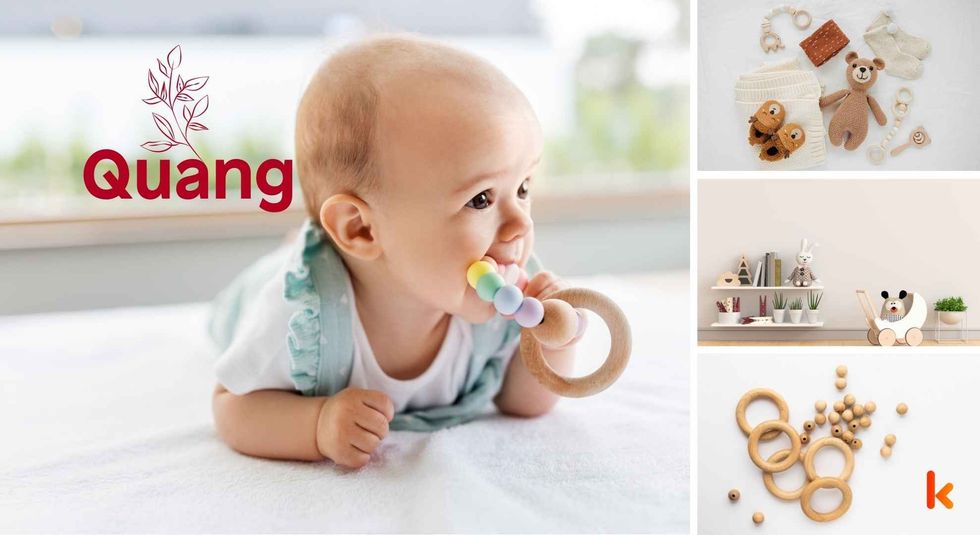 Baby name Quang - Cute baby, teethers, room, toys.