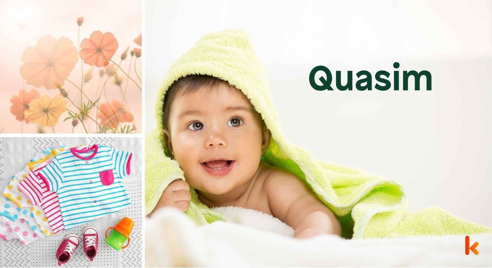 Baby name quasim - cute baby, clothes, shoes, flowers 
