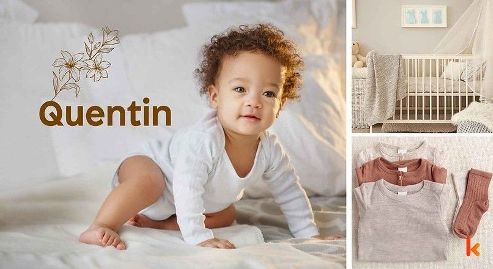Baby Name Quentin - cute baby, baby clothes, baby crib.