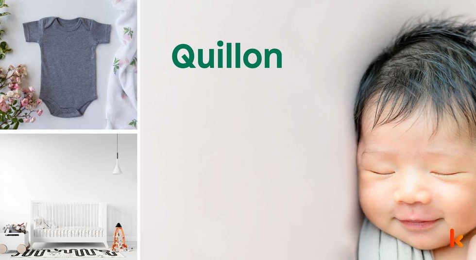 Baby name Quillon - cute baby, clothes, crib, accessories and toys.