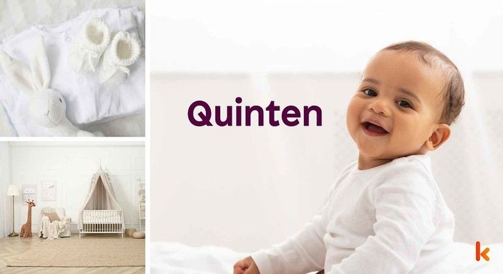 Baby Name Quinten - cute baby, baby crib, baby booties.