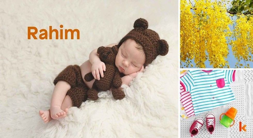 Baby name Rahim - cute baby, clothes, shoes, flowers 
